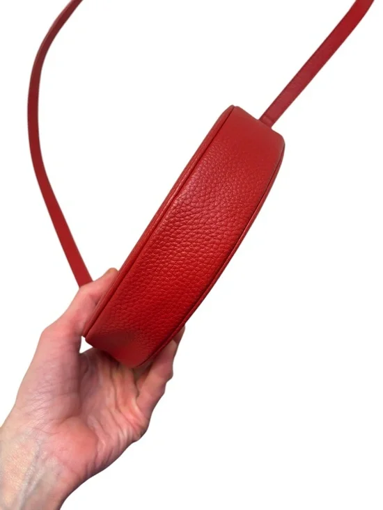Bandolier red leather Leah crossbody bag - Picture 3 of 6